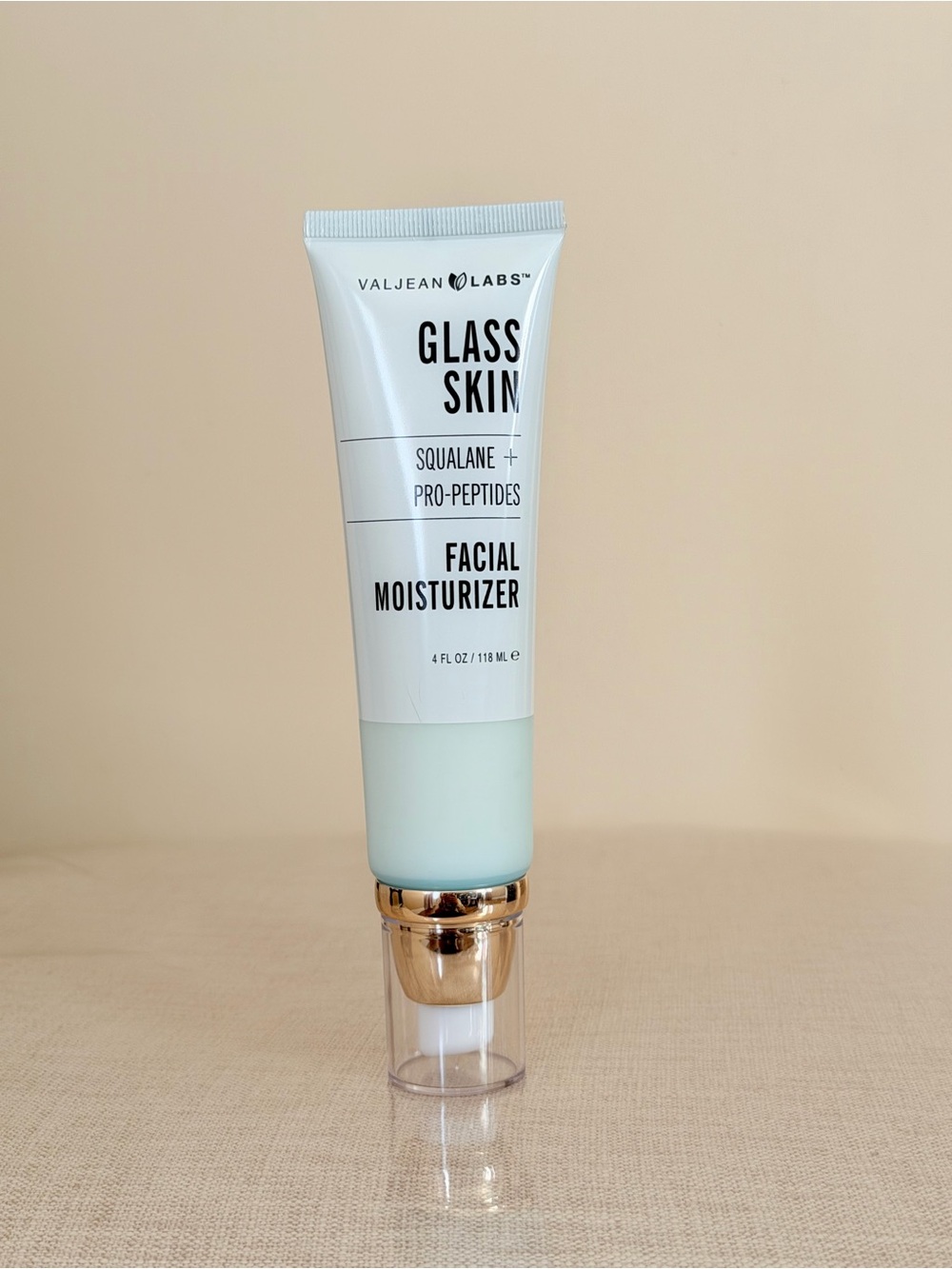 Valjean Labs Glass Skin SQUALANE + PRO-PEPTIDES Facial Moisturizer 4 fl oz